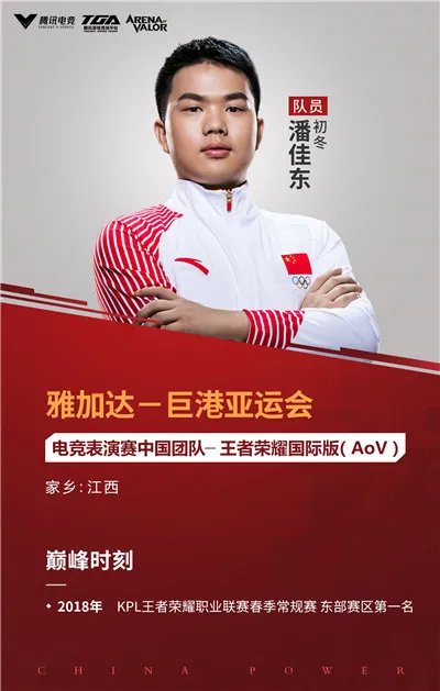 电竞亚运会定妆照公布 中国电竞男团成了