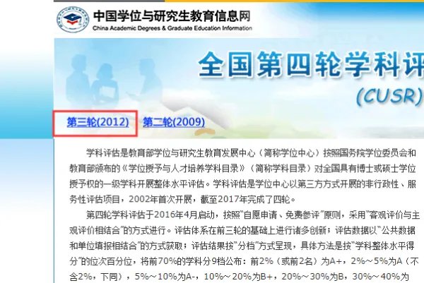 第三次学科评估