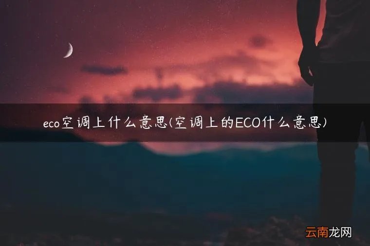 空调上的ECO什么意思 eco空调上什么意思