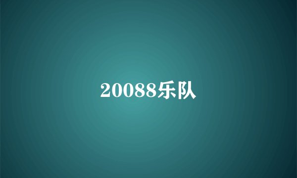 20088乐队