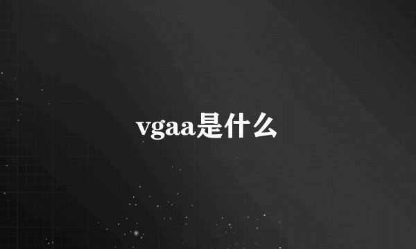 vgaa是什么