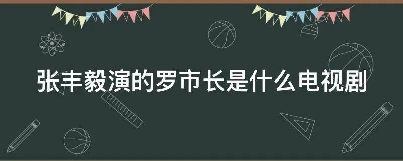 张丰毅演的罗市长是什么电视剧