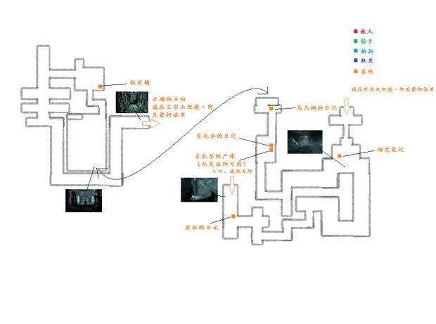 《上古卷轴5》艾尔夫坦德冰川遗迹地图标识