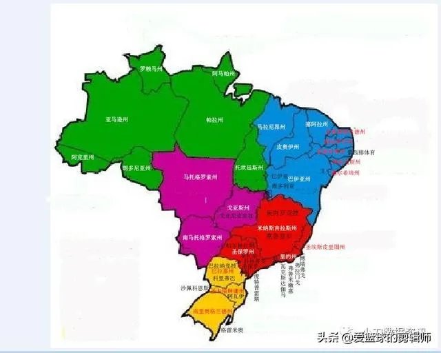 巴甲球队分布？