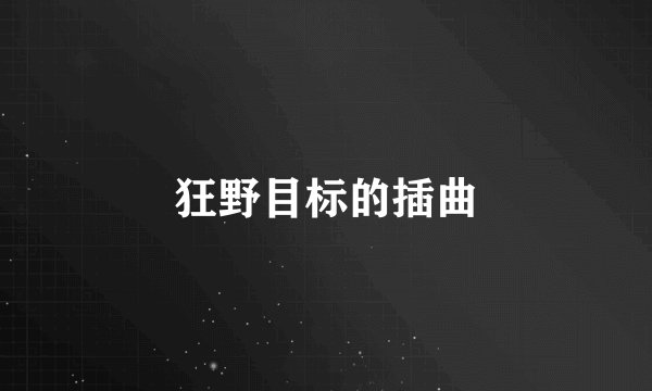 狂野目标的插曲