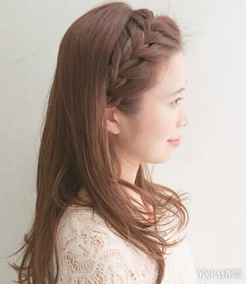 新刘海编发图片打造女神造型不求人