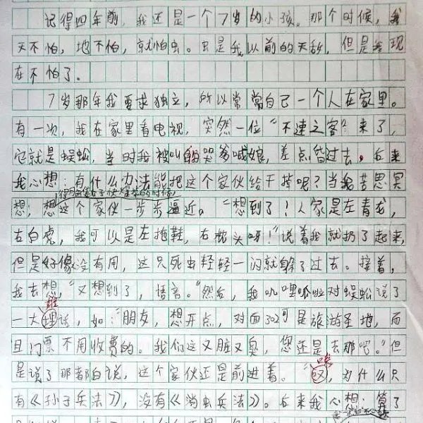 小学生神作文再现，请问小学生你为何这么优秀