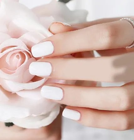 2017最新指甲款式图片：春夏最适合的简单清新美甲图片