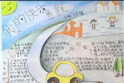 快乐暑假手抄报简单又美观内容大全