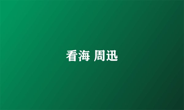 看海 周迅