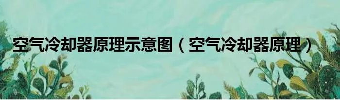 空气冷却器原理示意图（空气冷却器原理）