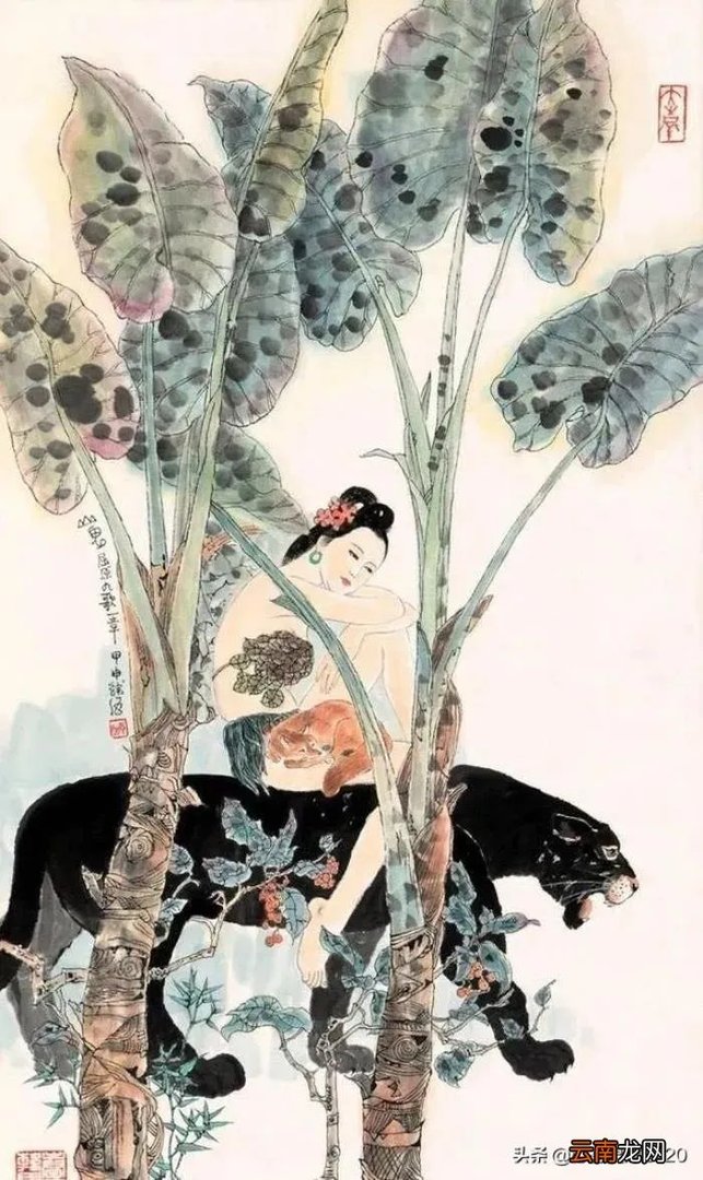 历代艺术家笔下的神女与山鬼 东方神女山鬼系列 油画欣赏