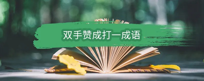 双手赞成打一成语