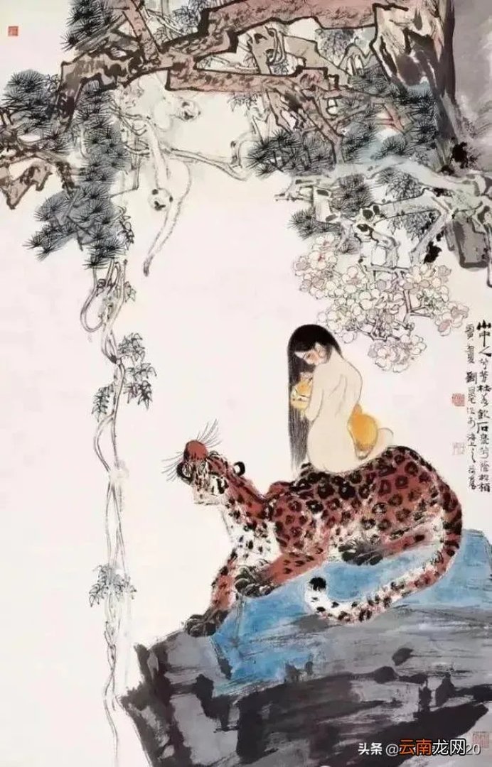 历代艺术家笔下的神女与山鬼 东方神女山鬼系列 油画欣赏
