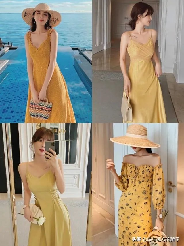 最近被“淡黄色的长裙”洗脑了，有没有淡黄色长裙推荐？