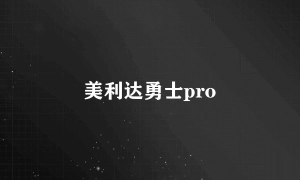 美利达勇士pro