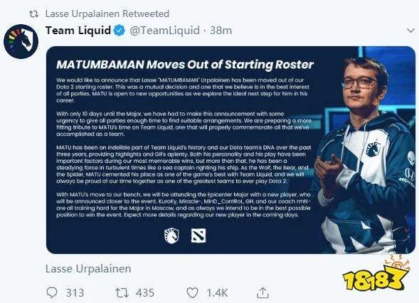 马桶哥离队 谁会成为Liquid新的成员？