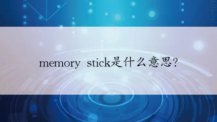 memory stick是什么意思？