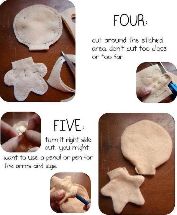 怎样做手工布娃娃图解