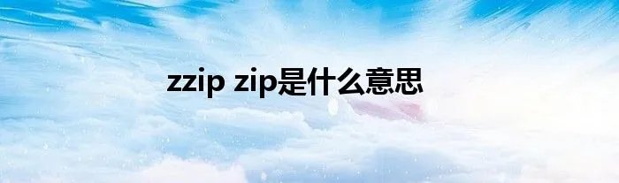 zzip zip是什么意思