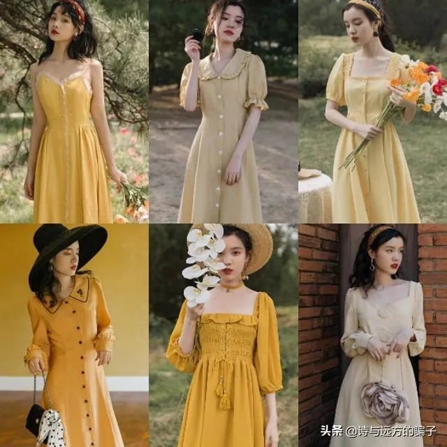 最近被“淡黄色的长裙”洗脑了，有没有淡黄色长裙推荐？