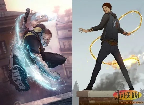 《恶名昭彰：私生子》VS《恶名昭彰2》画面对比