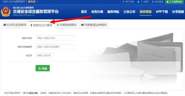 公安网违章查询驾驶证