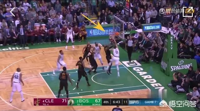 东决抢七大战中塔图姆隔扣詹姆斯之后顶撞了一下詹姆斯，为何双方并没有起冲突？