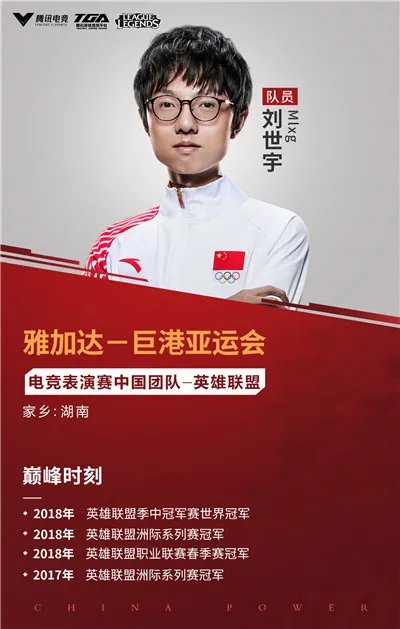 电竞亚运会定妆照公布 中国电竞男团成了