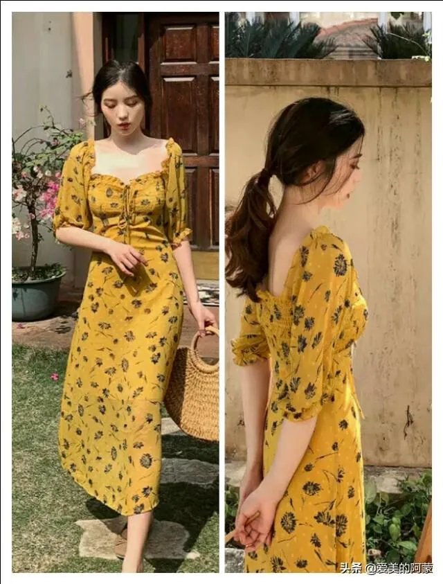 最近被“淡黄色的长裙”洗脑了，有没有淡黄色长裙推荐？