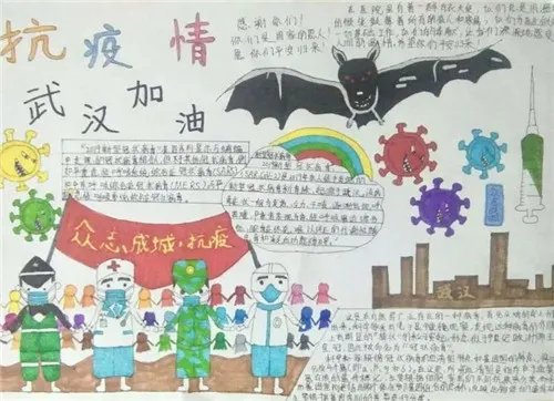 2020抗击疫情大学生黑板报