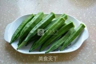 白灼秋葵