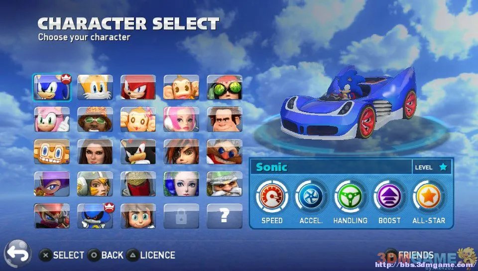 索尼克全明星赛车：变形 入门攻略+新手教程