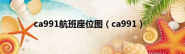 ca991航班座位图（ca991）