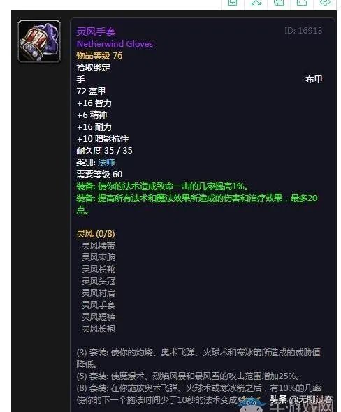 经典怀旧服如何评判一个玩家整体装备？