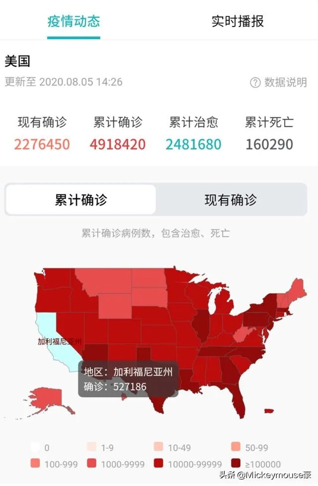 8月3日，美国新增新冠病例4万9，总数480万，怎么看？