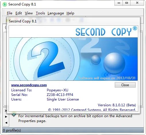 secondcopy v8.1