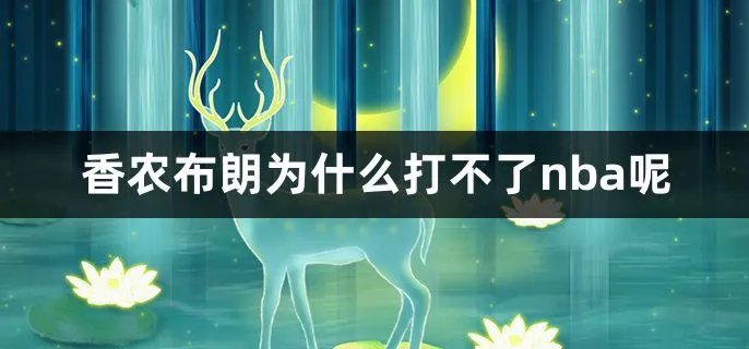 香农布朗为什么打不了nba呢