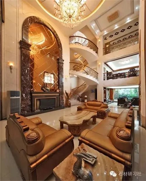 顶级别墅豪宅大理石装饰案例图