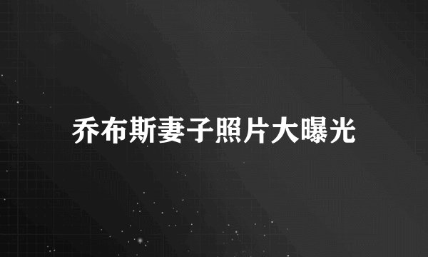 乔布斯妻子照片大曝光