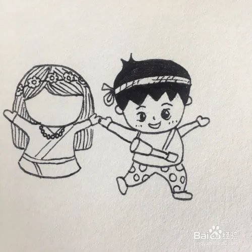 如何画国庆70周年海报简笔画？