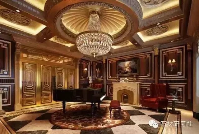 顶级别墅豪宅大理石装饰案例图