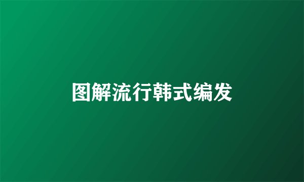 图解流行韩式编发