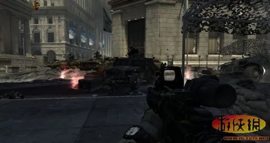 《使命召唤8》PC版最高画质与最低画质对比图