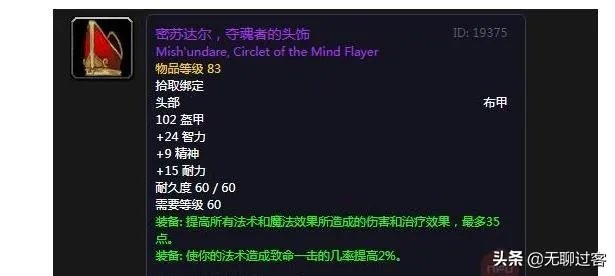 经典怀旧服如何评判一个玩家整体装备？