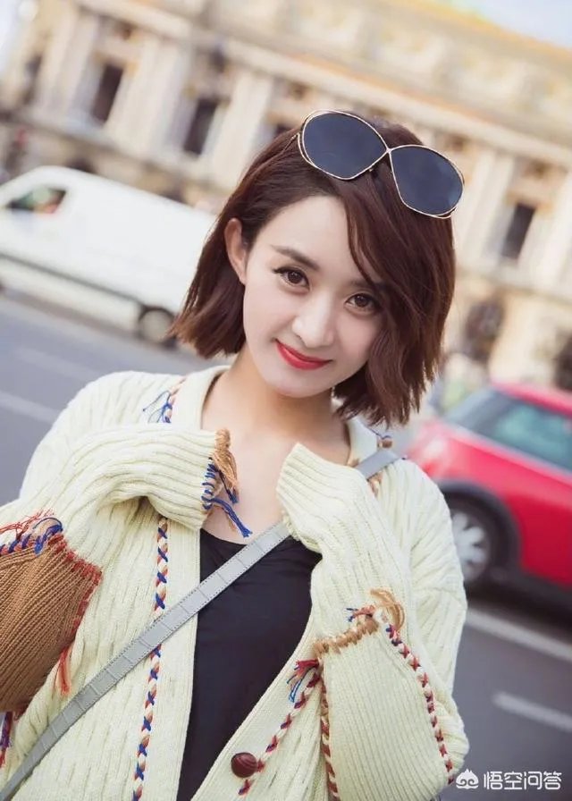 赵丽颖头发越来越短,短发适合怎样的脸型?