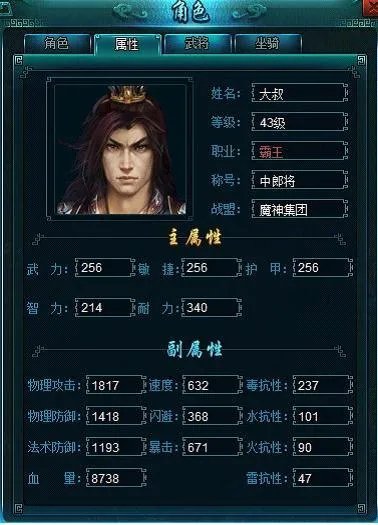 王者雄心——人物信息