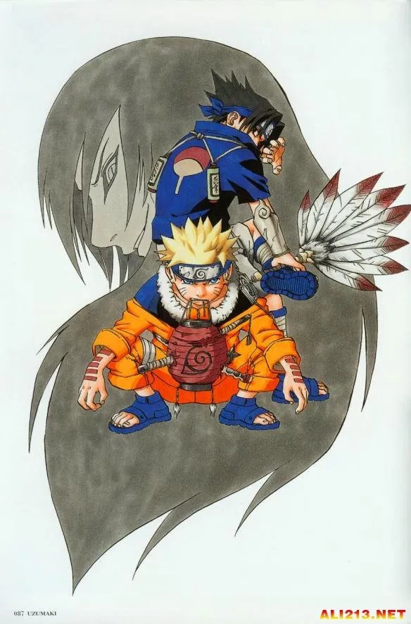 鸣人睡在纲手裆部！《火影忍者》曝光岸本新插画图集