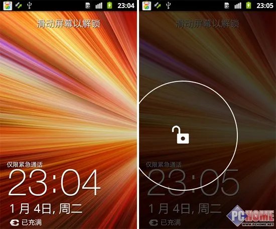 系统：安卓2.3定制界面