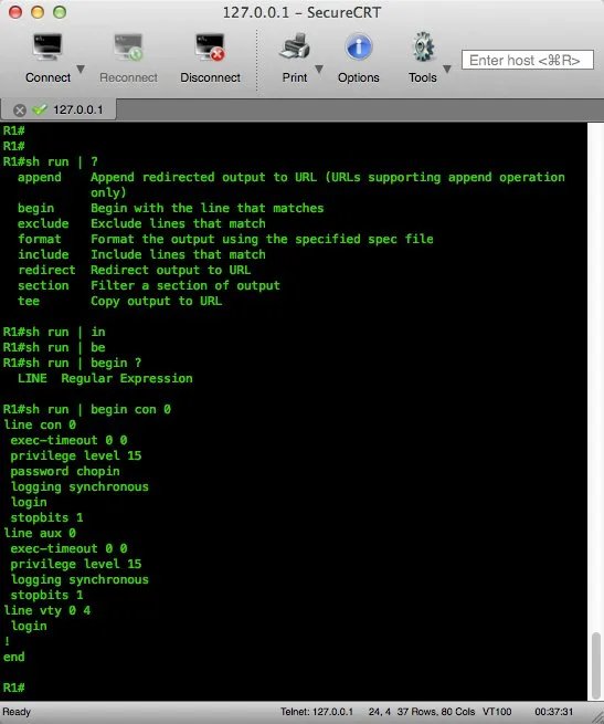 Cisco RouterSim6.0 sh run | ?命令
